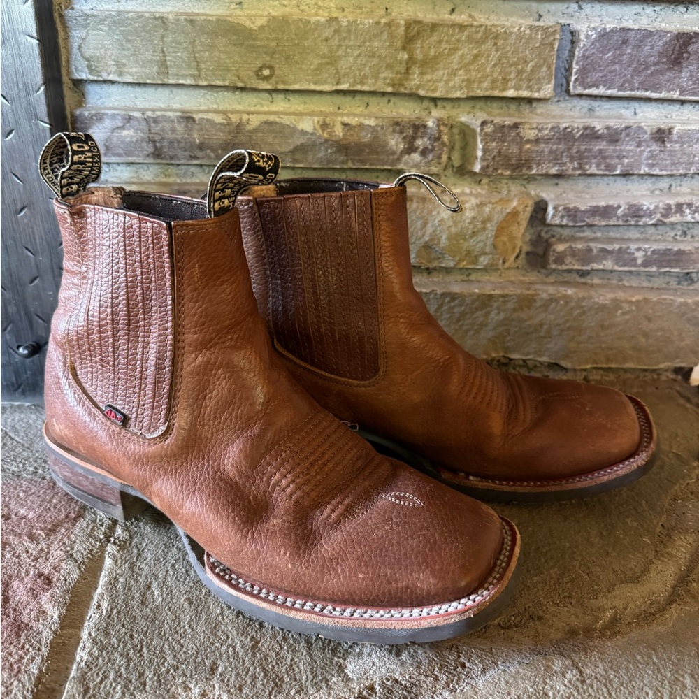 Besserro Brown Leather Men's Chelsea Boots